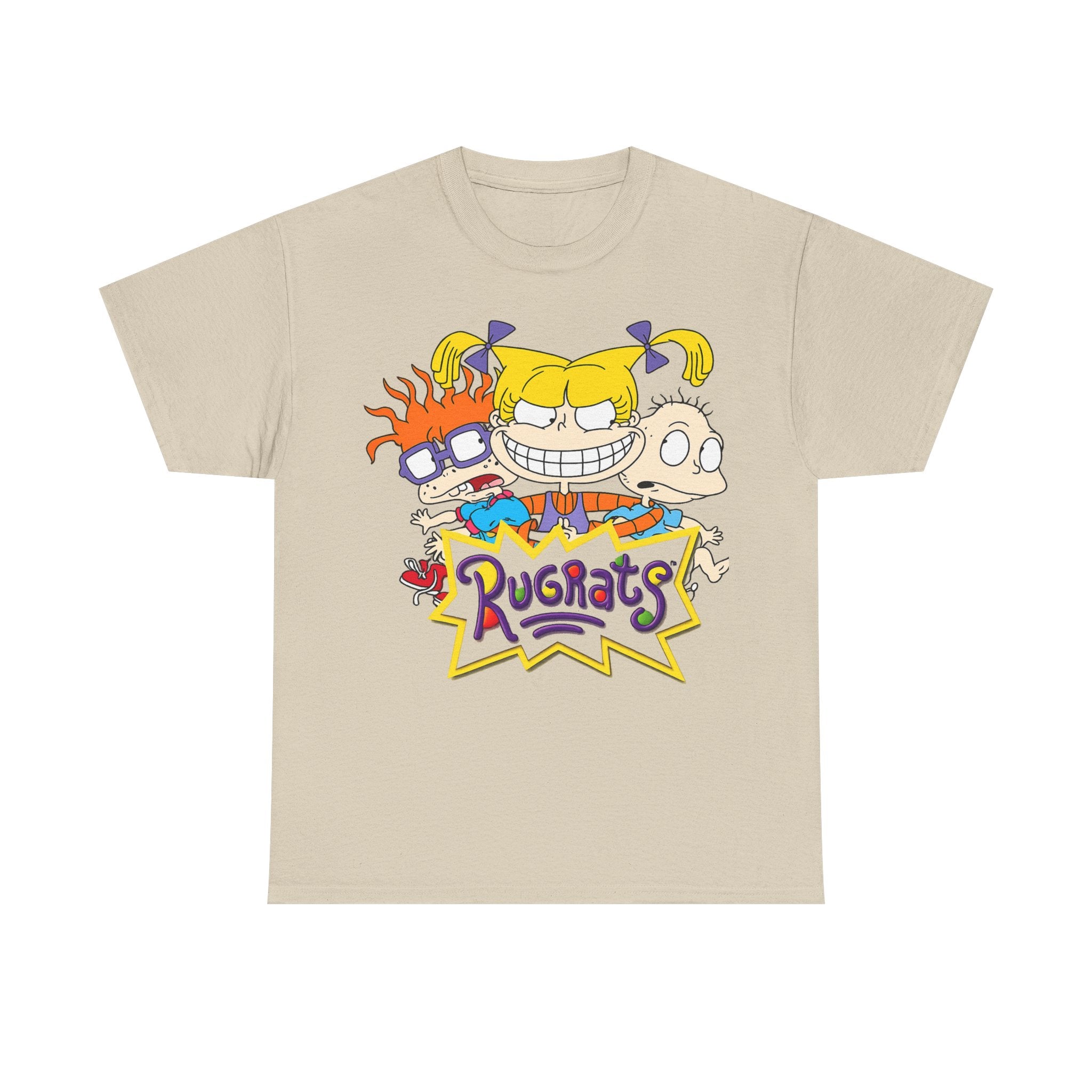 Rugrats Retro Cartoon Crewneck Tee — Colorful 90s Kids Character Design