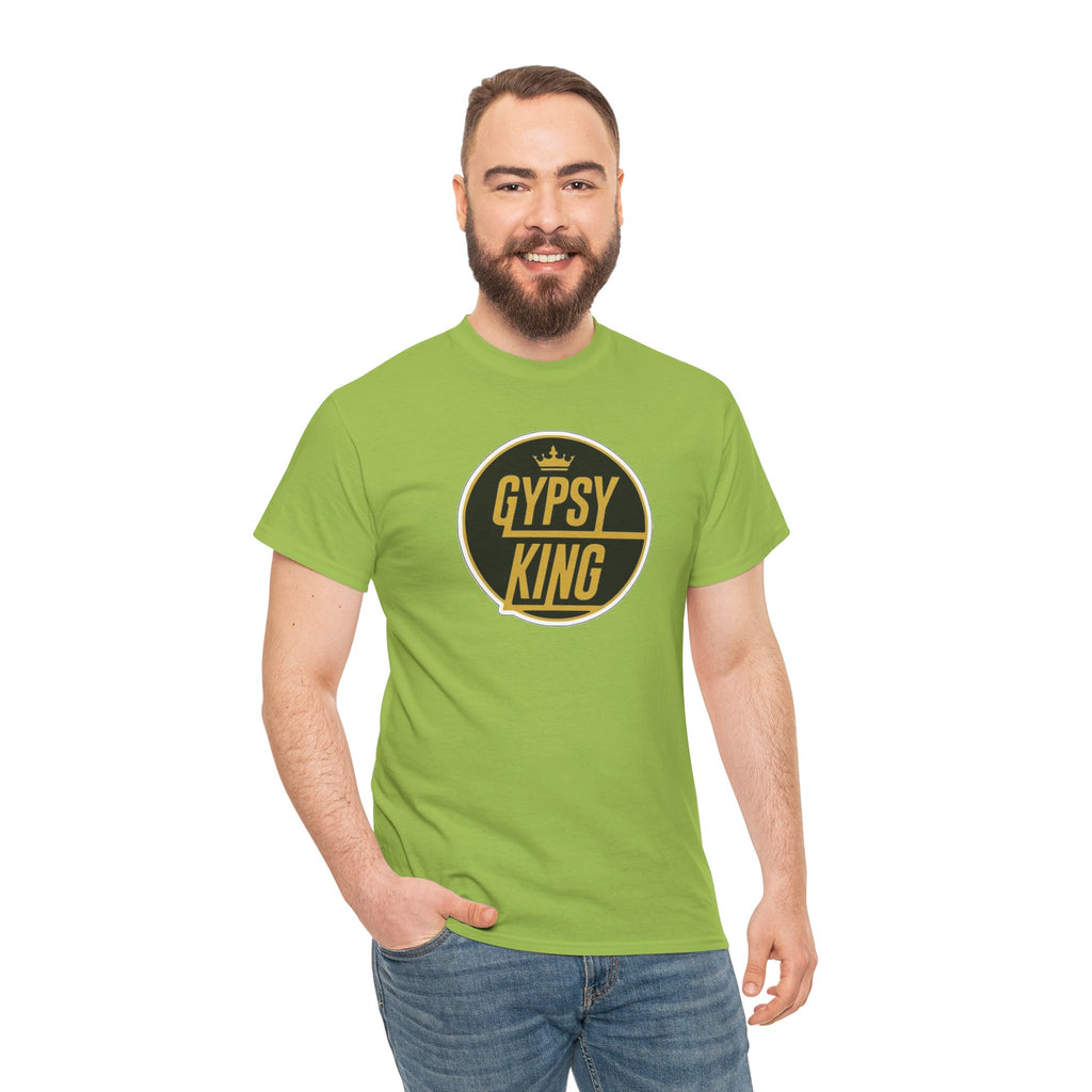 Gypsy King Graphic Tee — Retro Black & Gold Crown Logo T‑Shirt