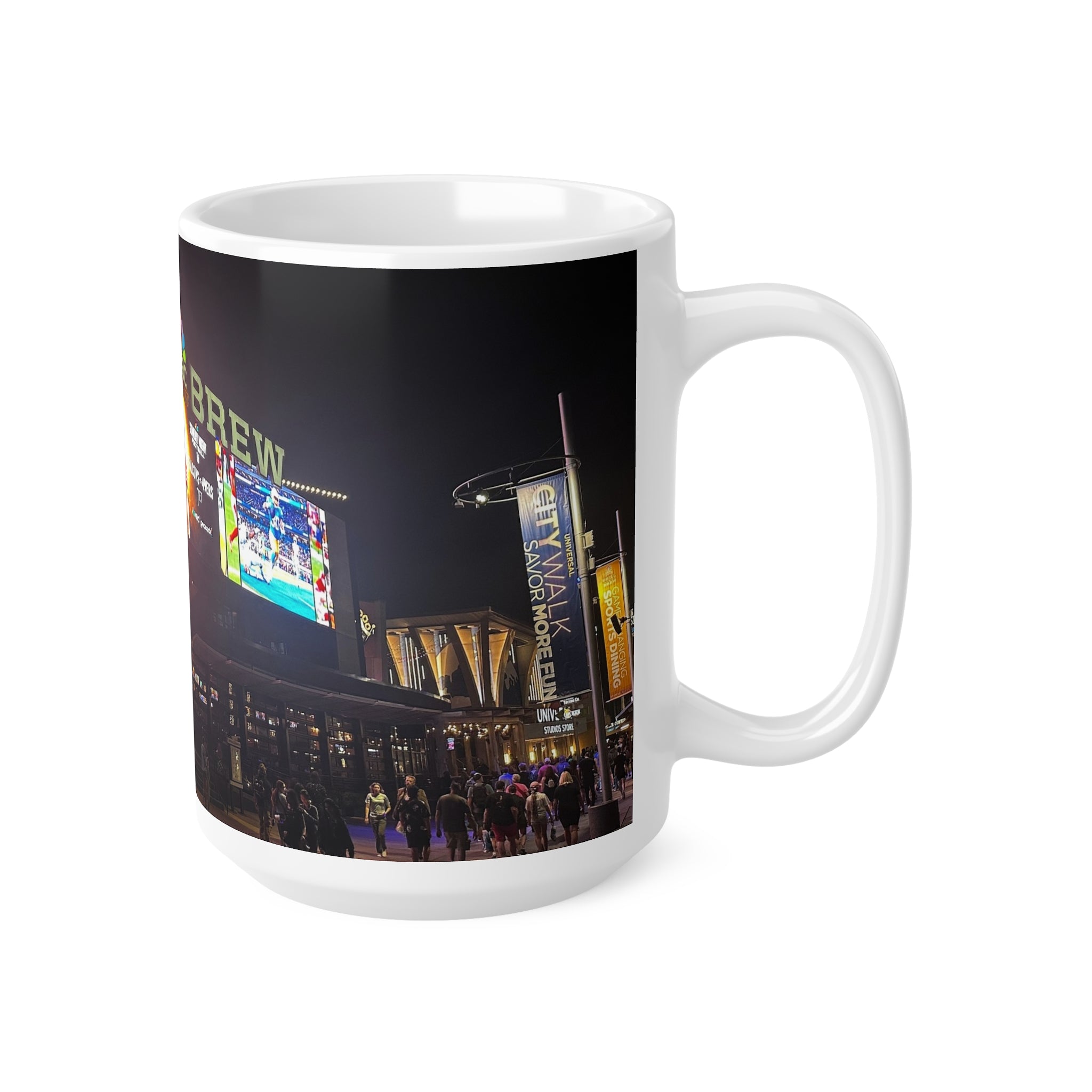 Grill & Brew Orlando Ceramic Coffee Cups, 11oz, 15oz