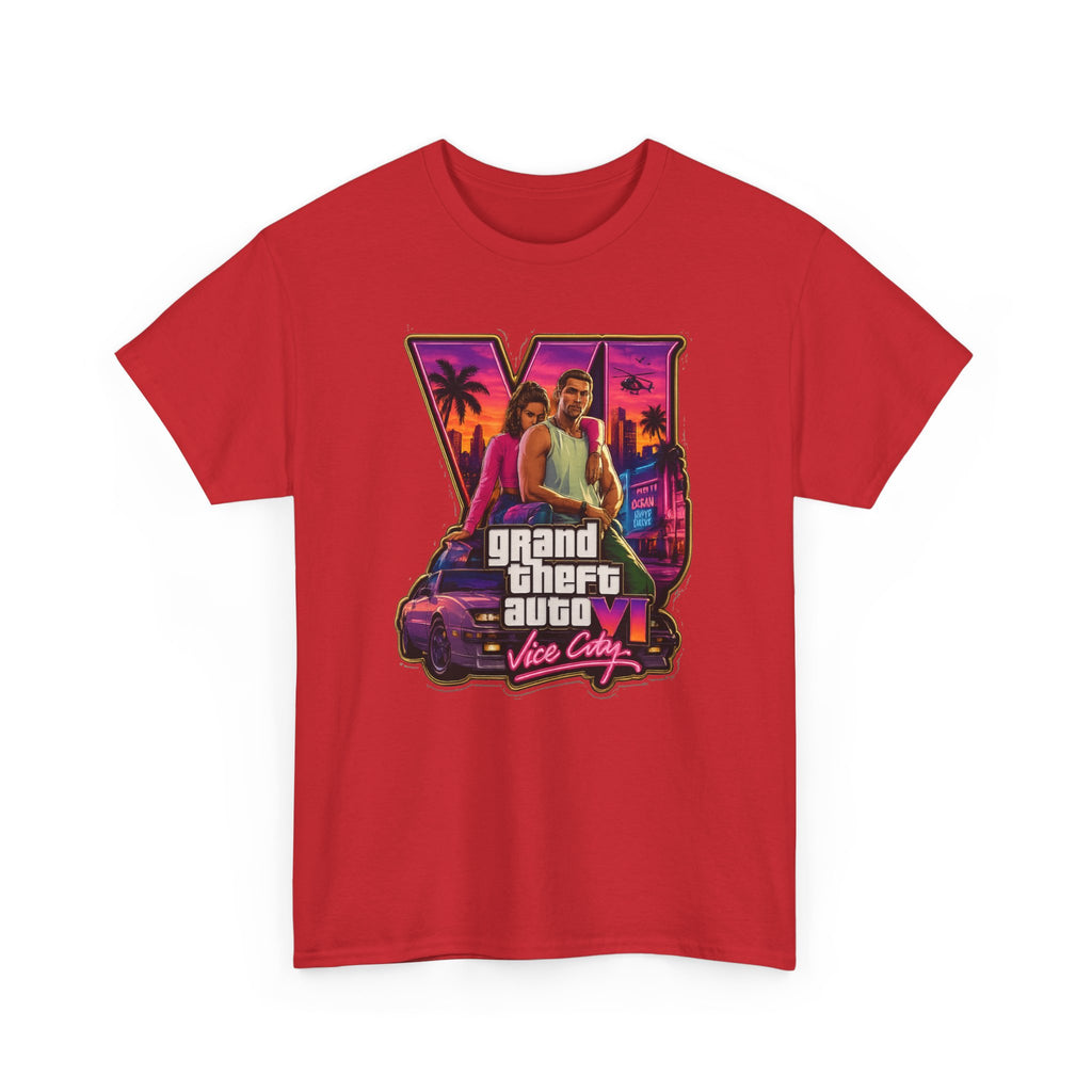 Grand Theft Auto Vice City Retro Logo Tee / Cotton T-Shirt