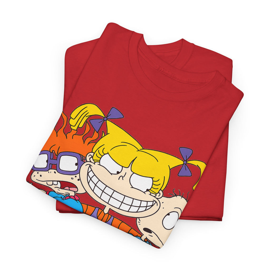 Rugrats Retro Cartoon Crewneck Tee — Colorful 90s Kids Character Design
