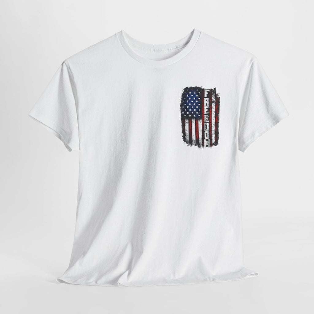 Freedom American Flag T-Shirt — Distressed USA Patriotic Tee