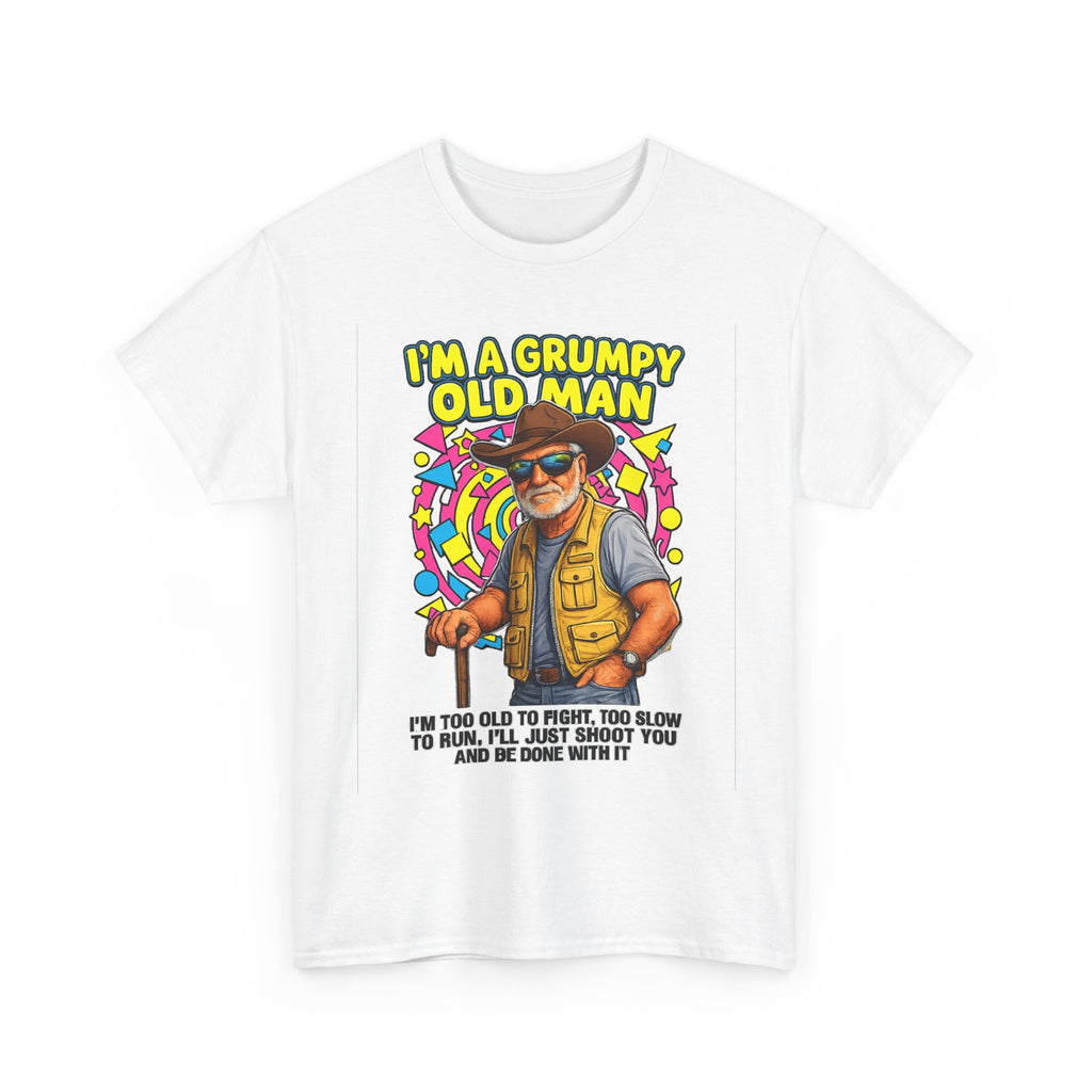 I'm A Grumpy Old Man T-Shirt – Funny Senior Fishing Graphic Tee