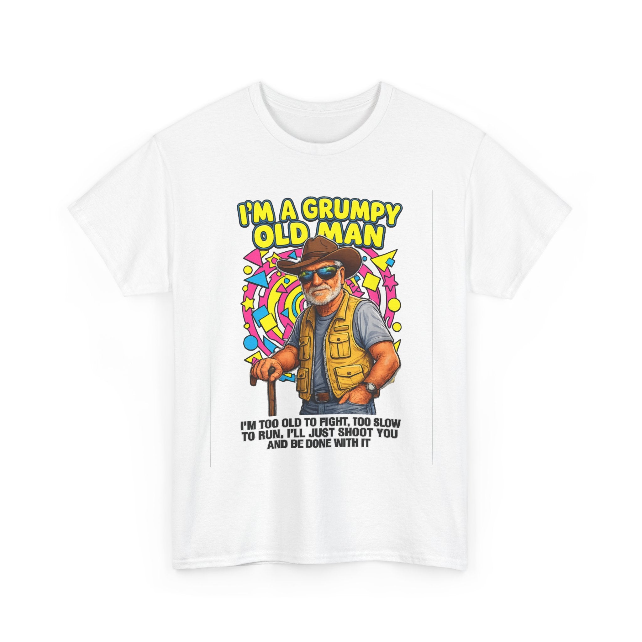 I'm A Grumpy Old Man T-Shirt – Funny Senior Fishing Graphic Tee