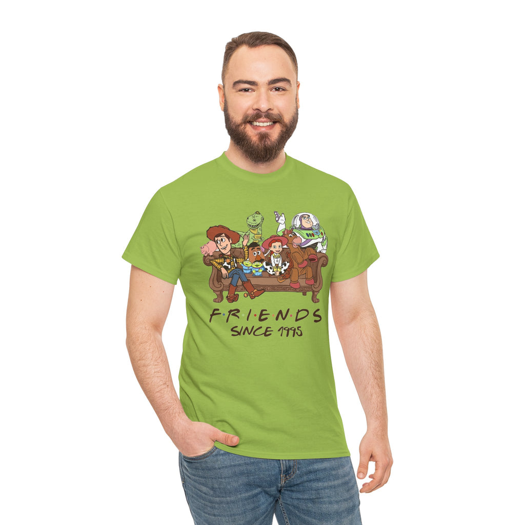 Toy Friends Since 1995 T-Shirt — Retro Cartoon Crew Cotton Tee