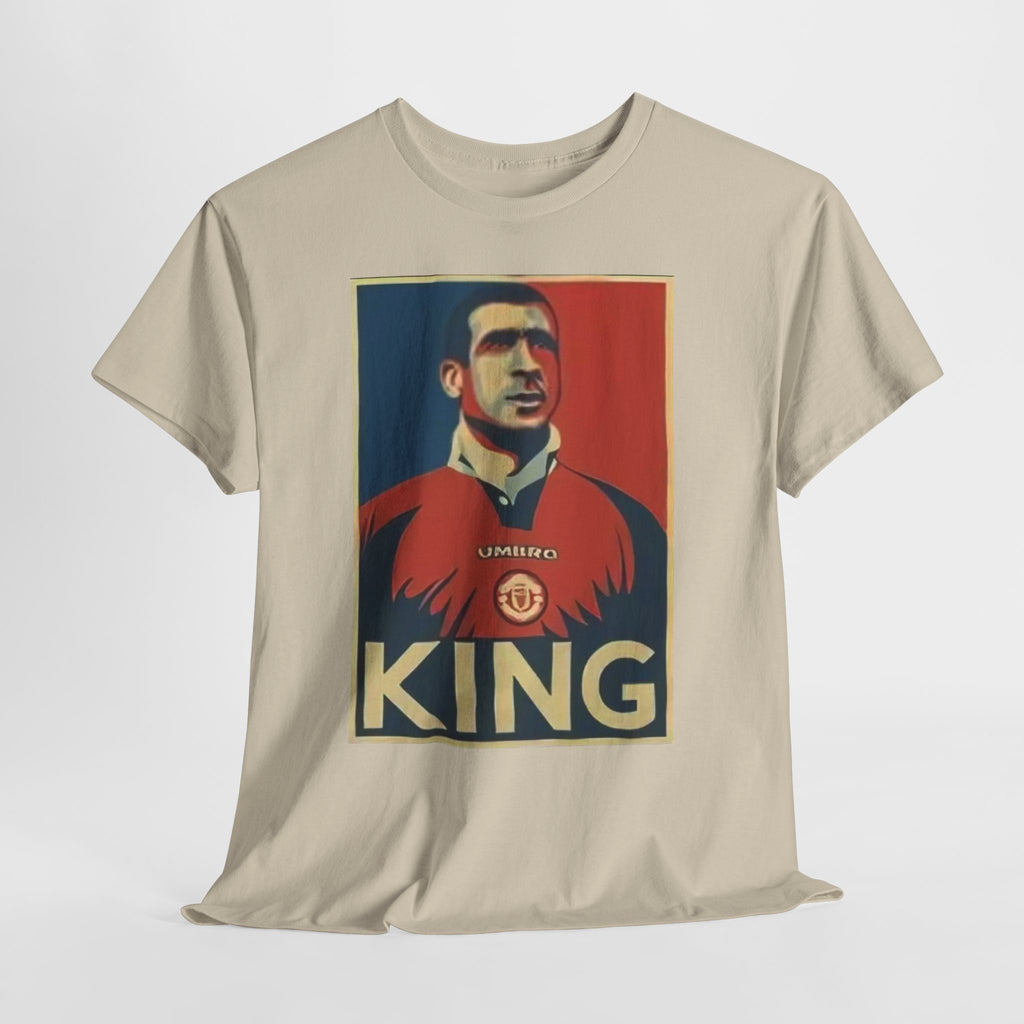 Eric Cantona King Manchester United Graphic Tee — Retro Sports Poster Football Shirt