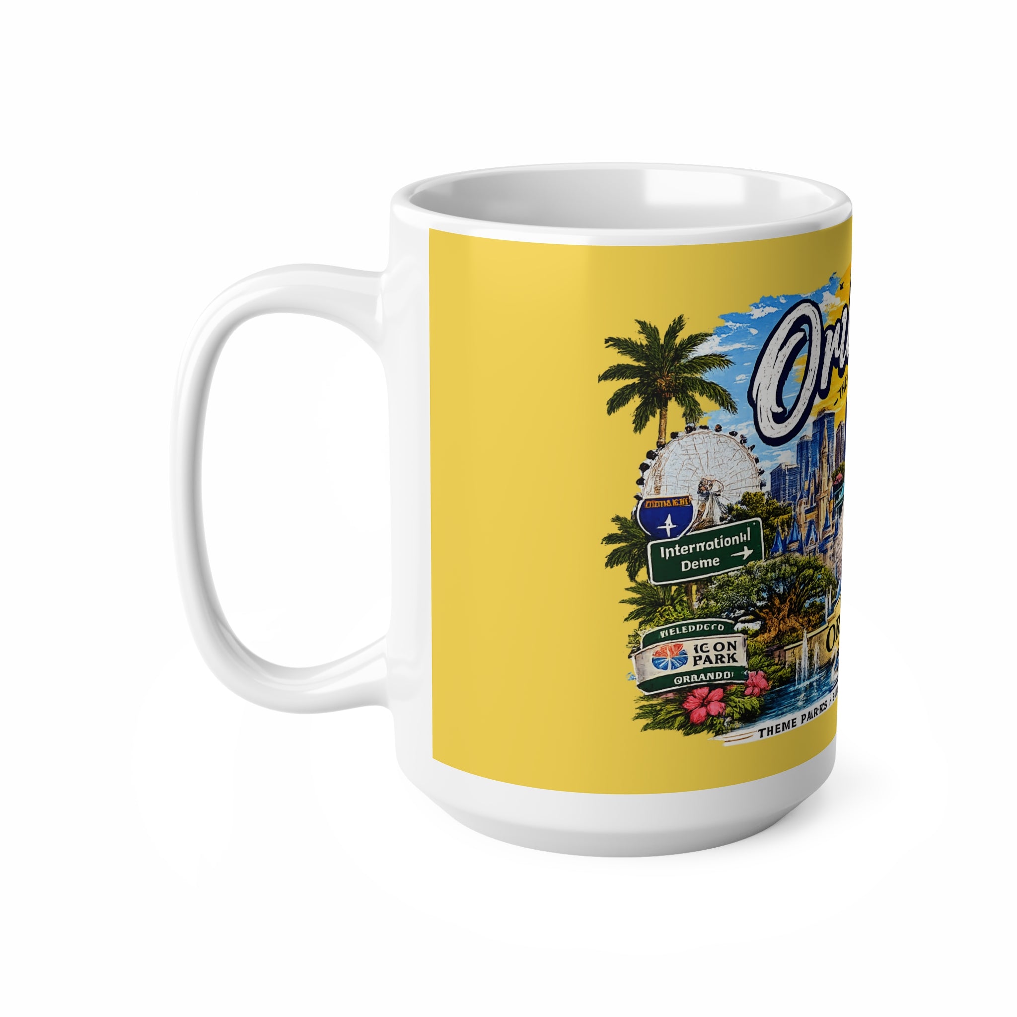 Orlando Souvenir Coffee Mug — ‘Orlando The City Beautiful’ 11oz & 15oz Ceramic