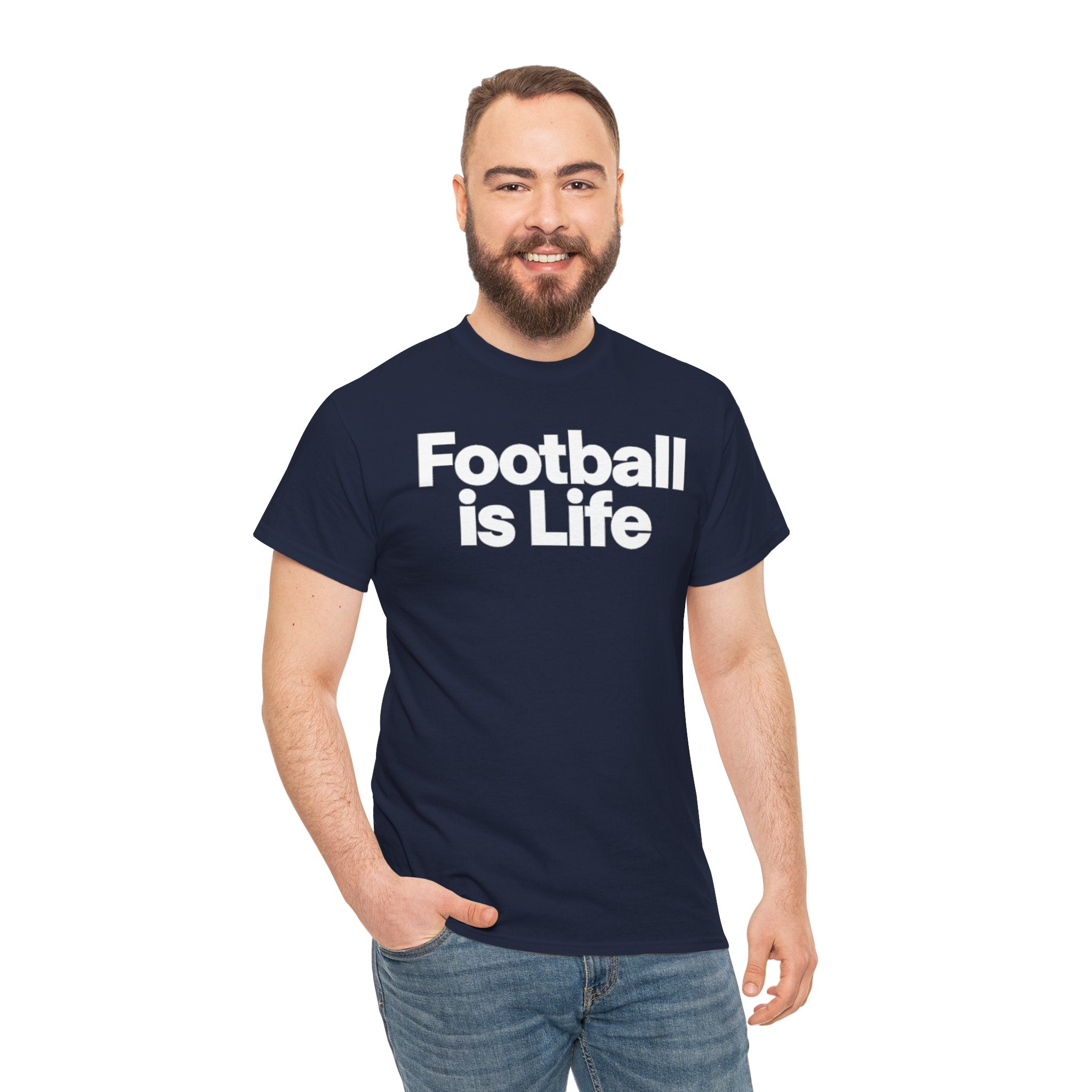 Football Is Life T-Shirt — Bold Graphic Tee for Fans & Players