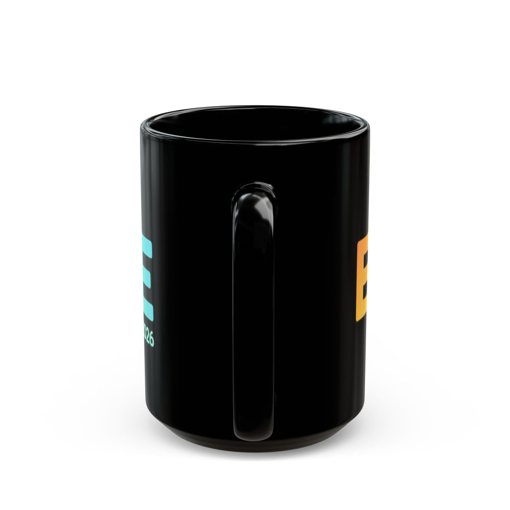 Eclipse 2026 Black Coffee Mug — Aug 12 2026 Solar Eclipse Souvenir (11oz/15oz)