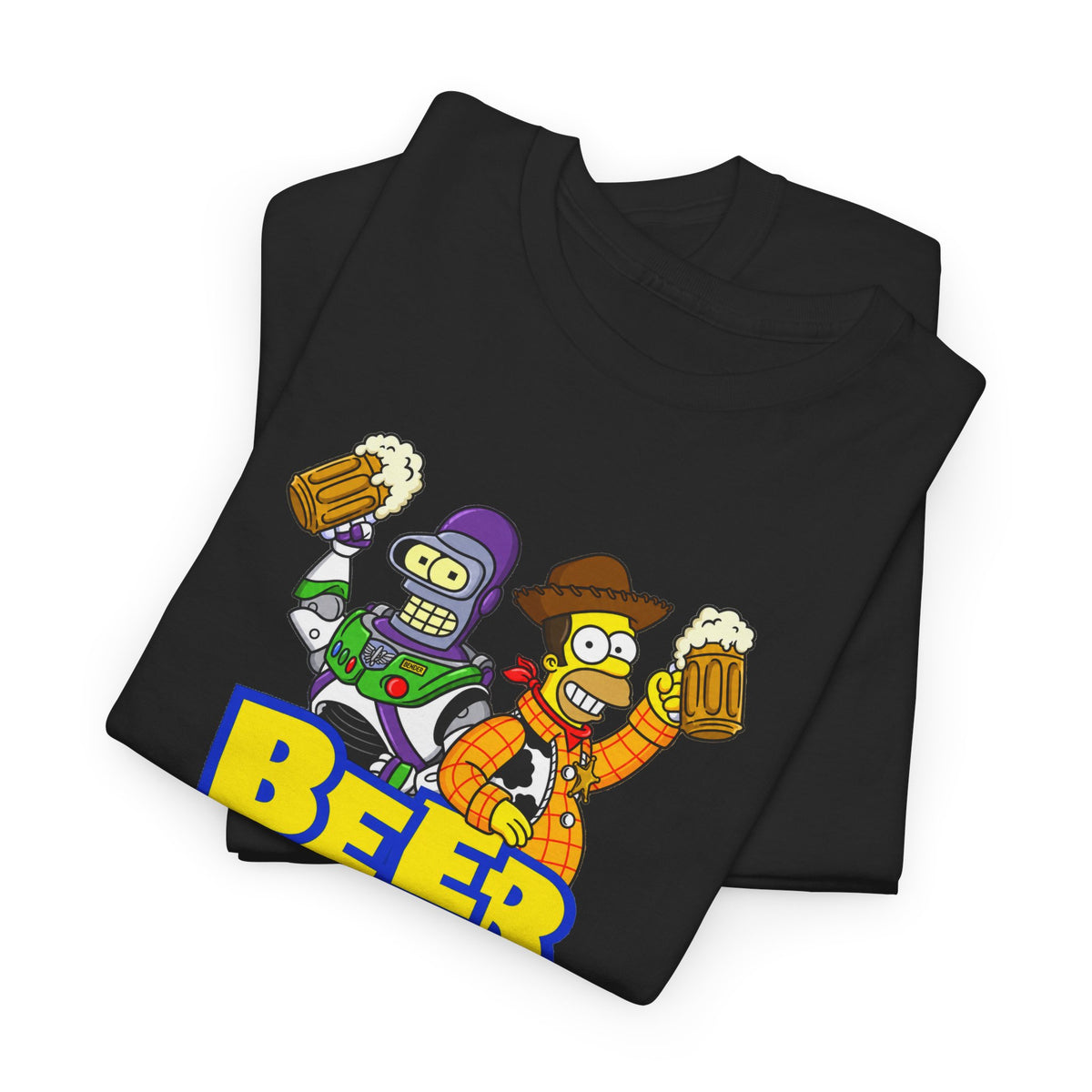 Beer Story T-Shirt — Funny Cartoon Beer Buddies Graphic Tee