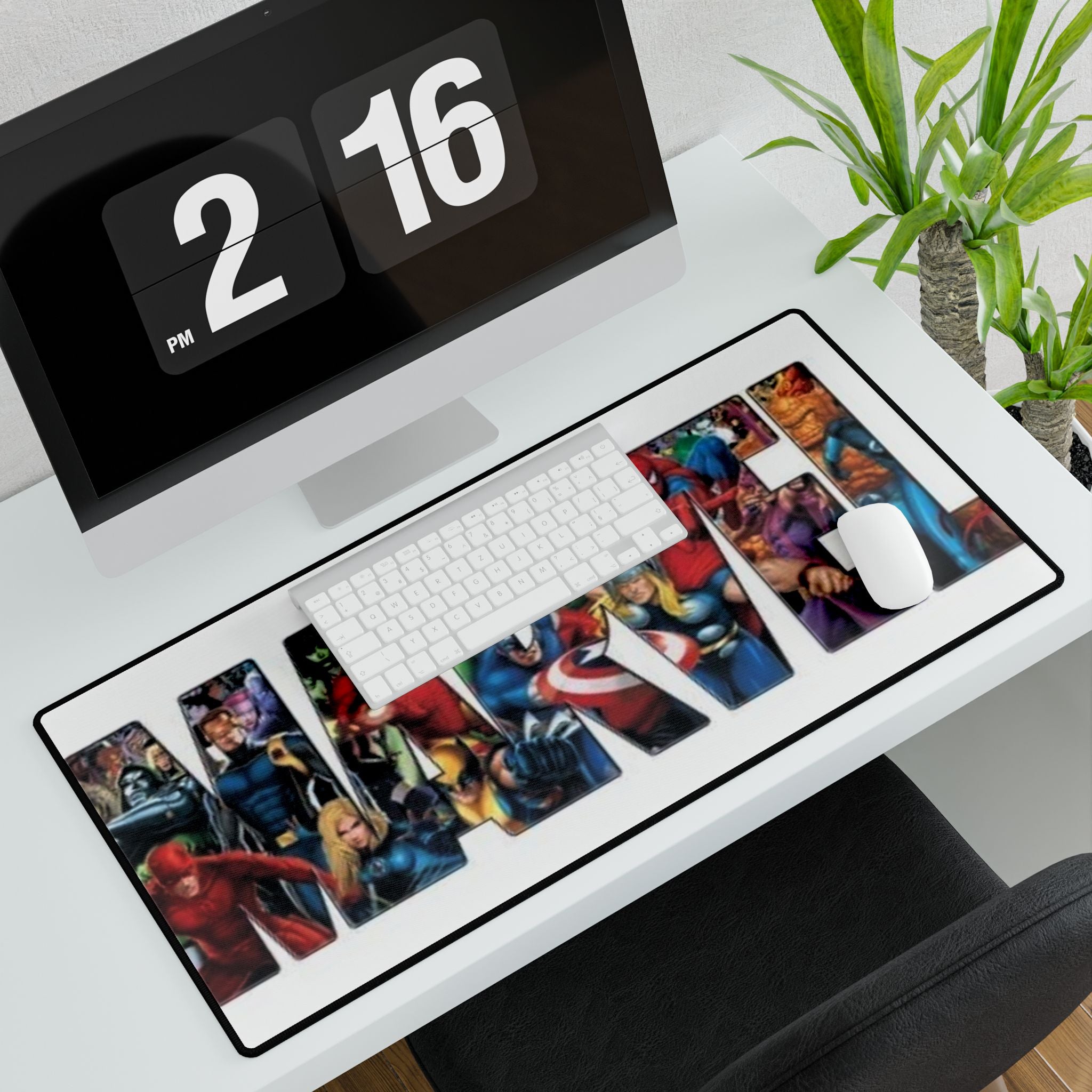 Marvel Characters Desk Mat — Superhero Gaming Mouse Pad