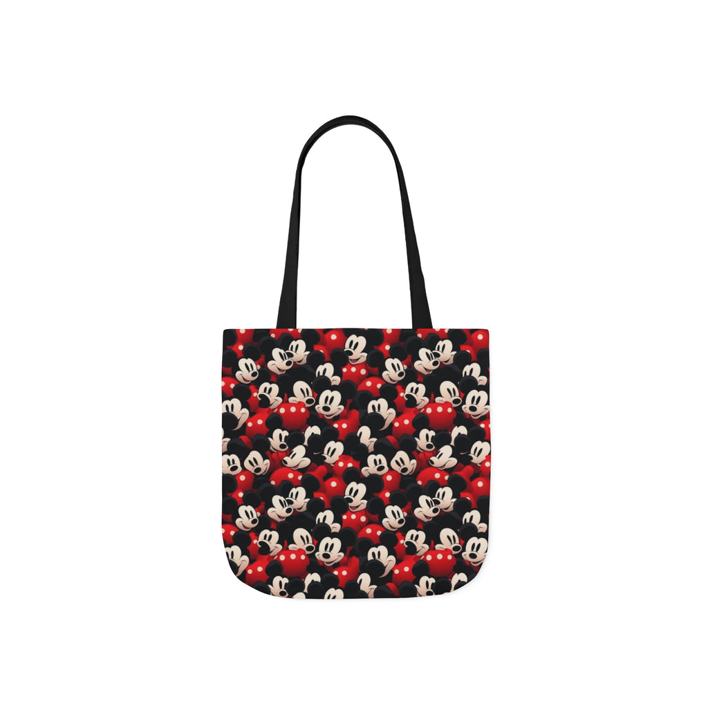 Mickey Mouse Canvas Tote — Retro Cartoon Character Allover Print