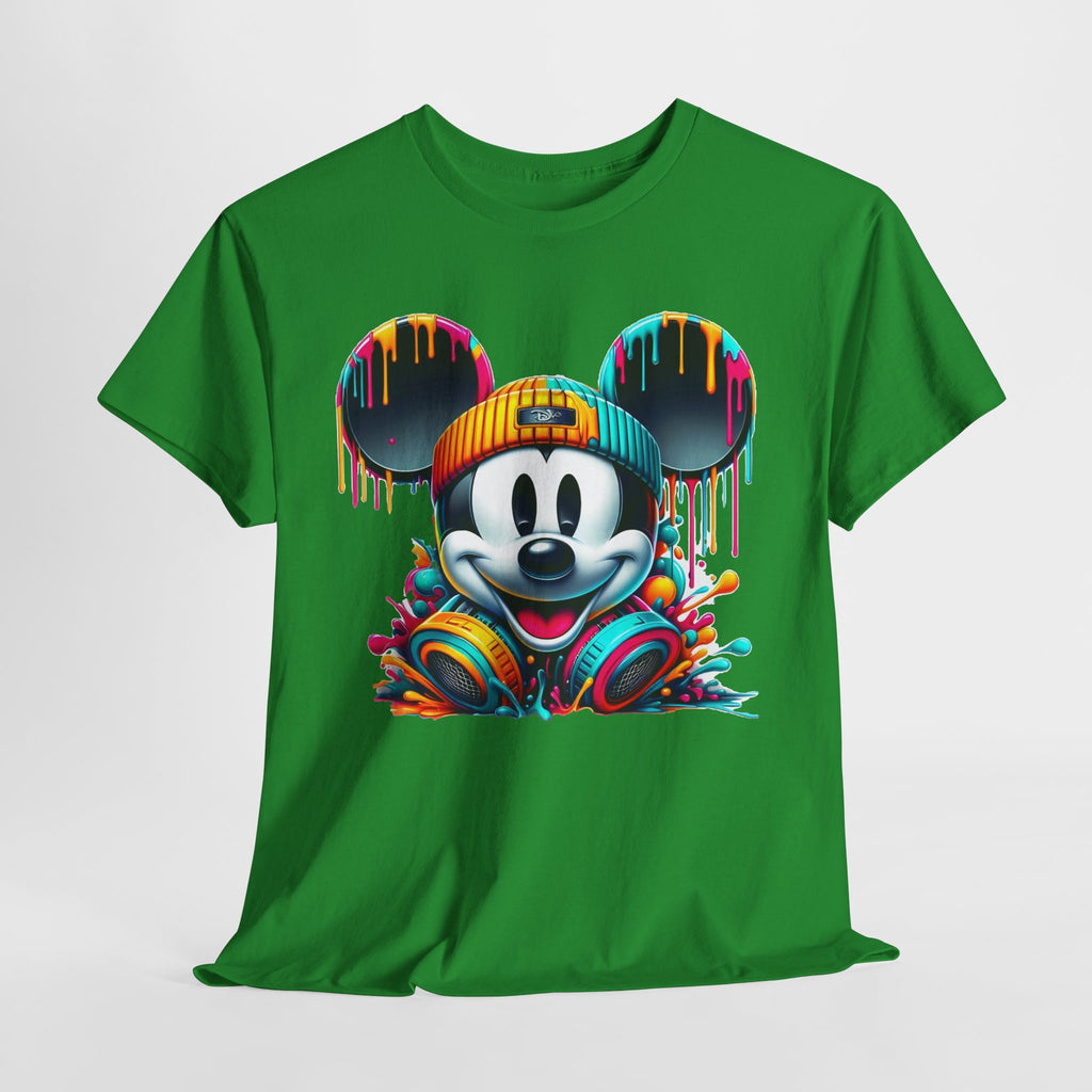 Mickey Graphic Tee — Colorful Street Art Mouse Character T-Shirt