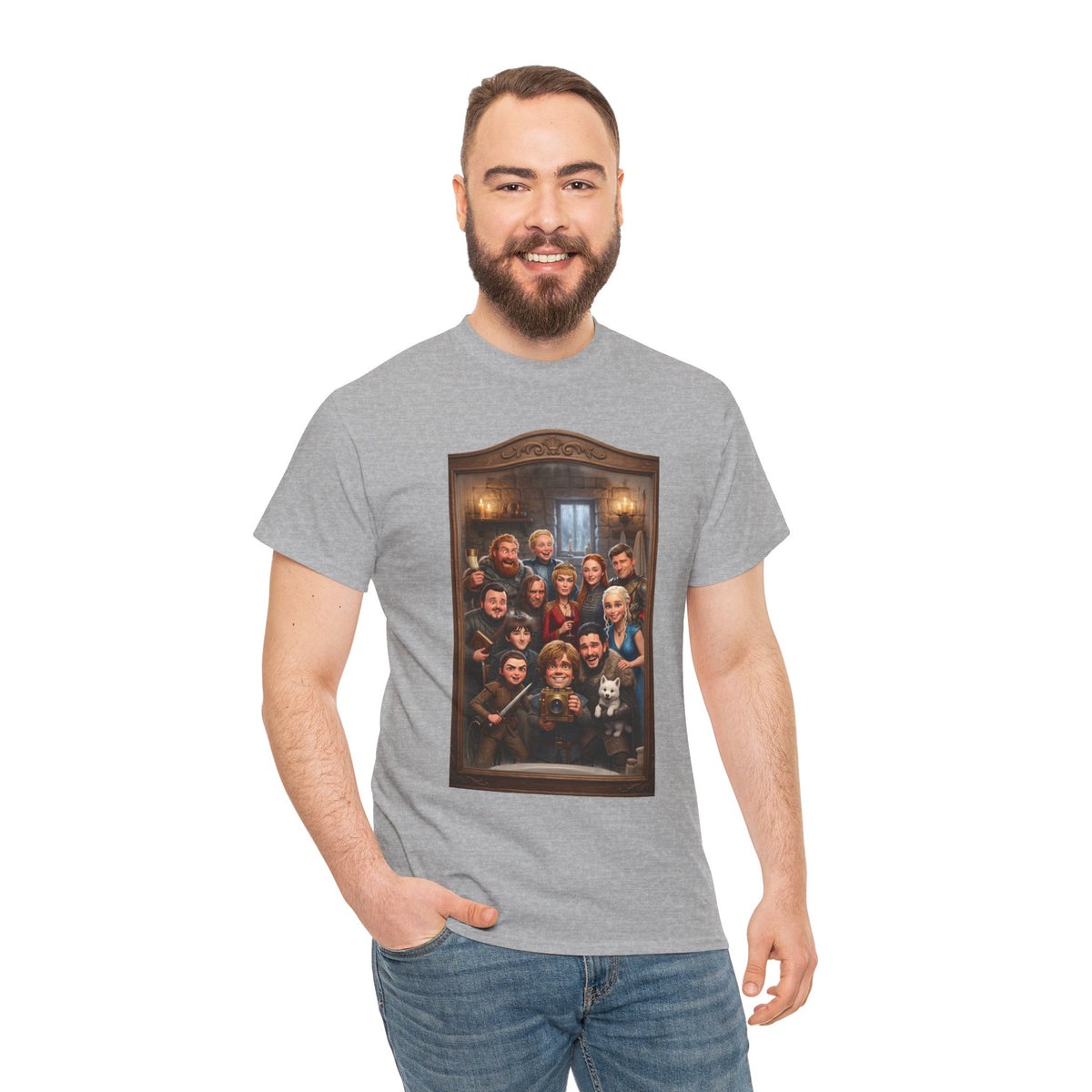 Game of Thrones Cast Portrait Inspired Cotton T-Shirt