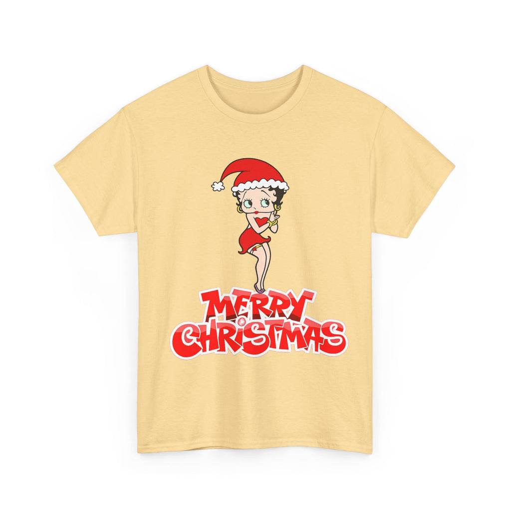 Christmas Betty Boop Tee - 'Merry Christmas' Holiday Graphic Shirt