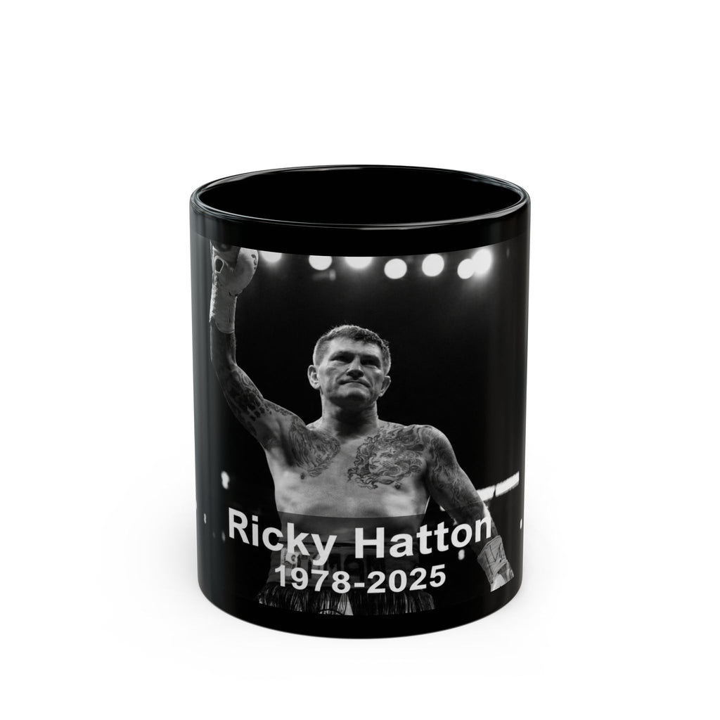 Memorial Black Mug – Ricky Hatton 1978–2025 Tribute