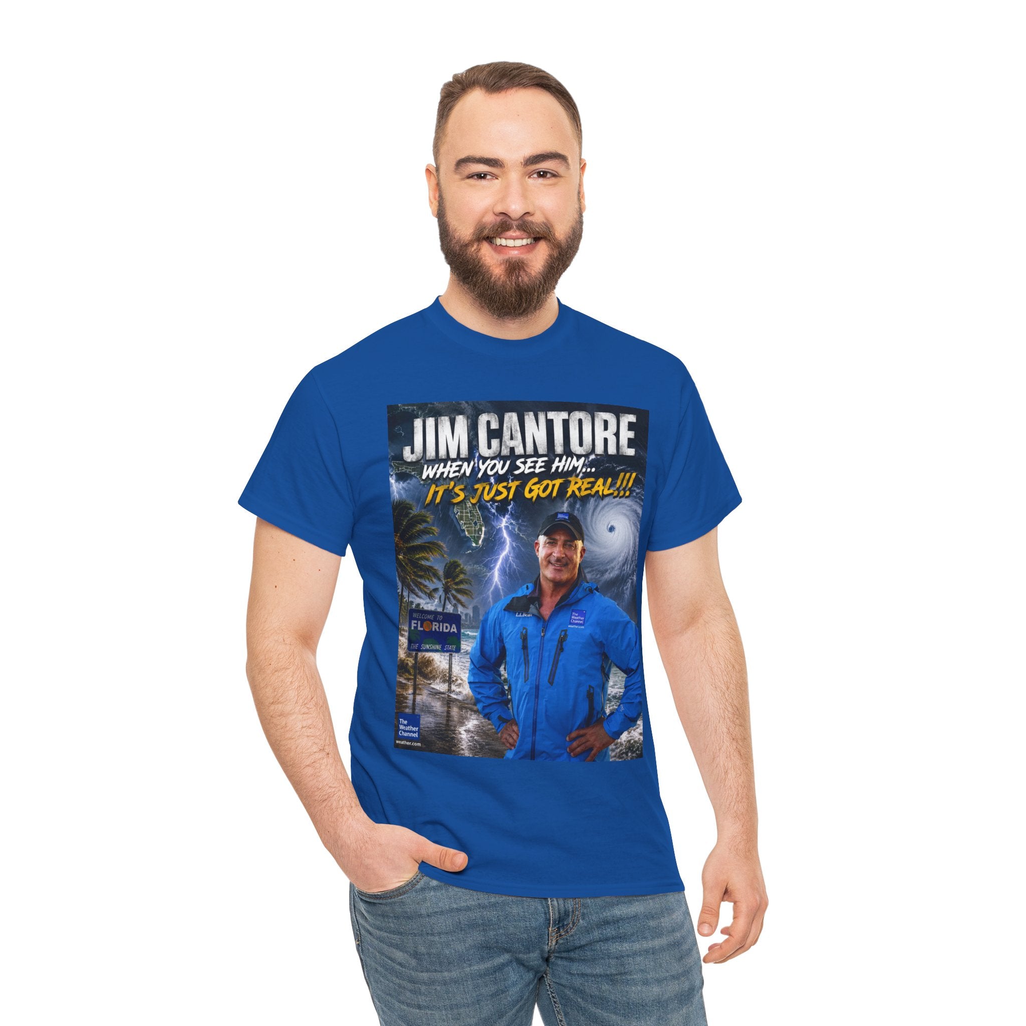 Jim Cantore "It's Just Got Real" Hurricane T-Shirt