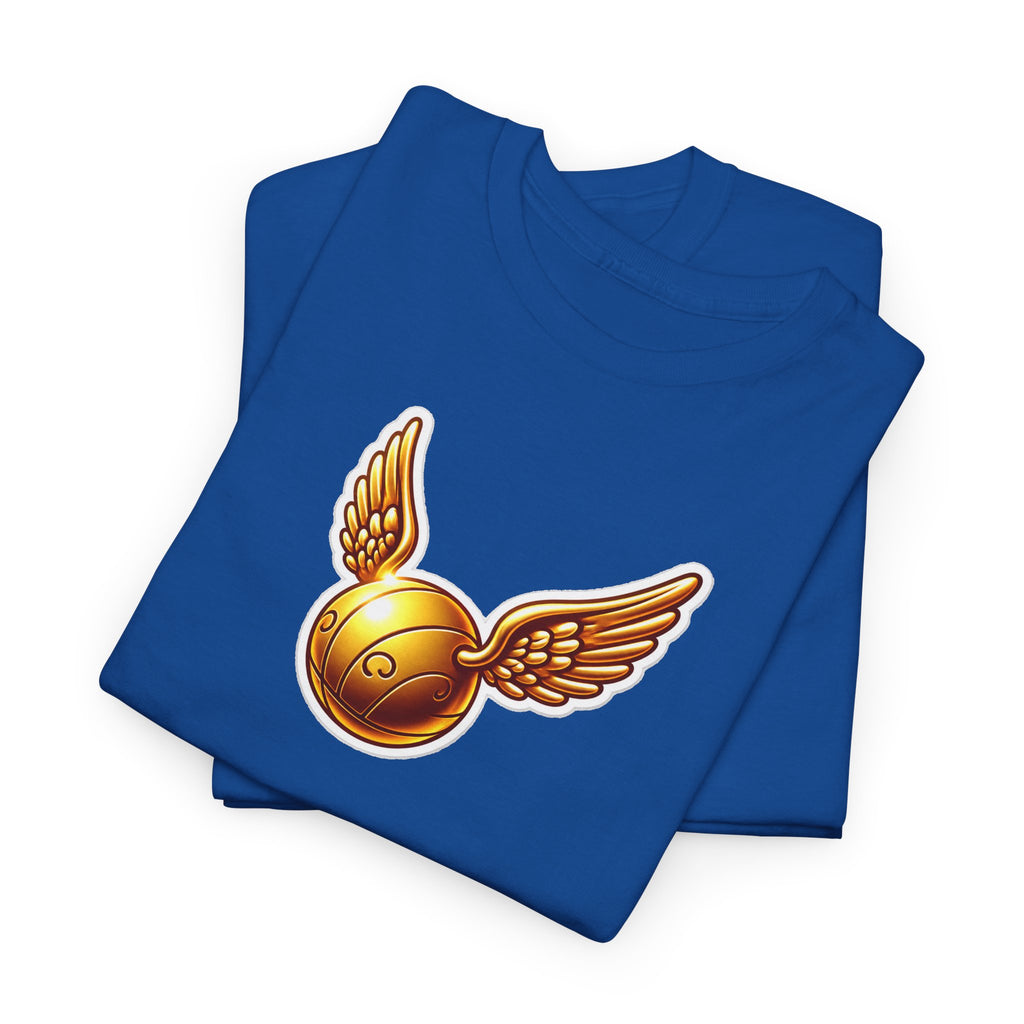 Golden Snitch Cotton T‑Shirt — Quidditch Wizarding Fan Tee