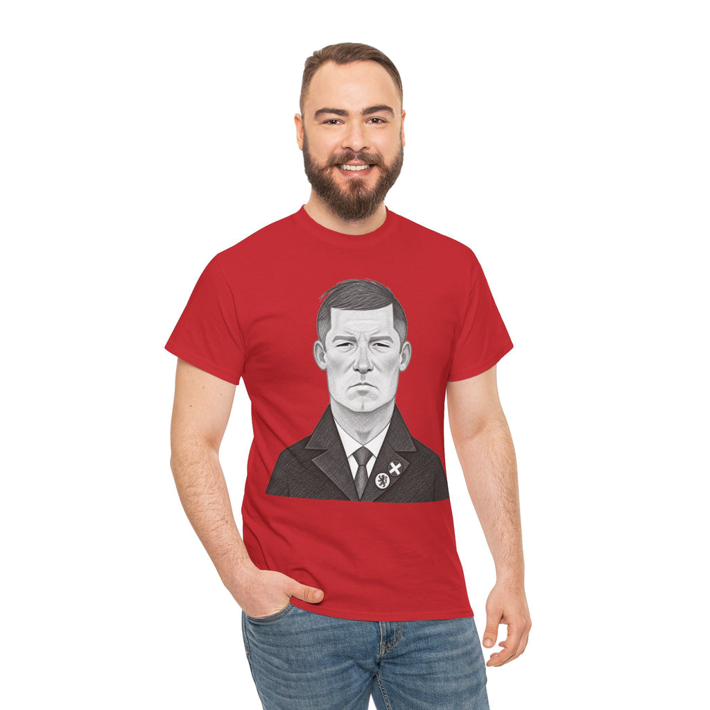 Sir Alex Ferguson Cotton T-Shirt — Vintage Stoic Portrait Shirt