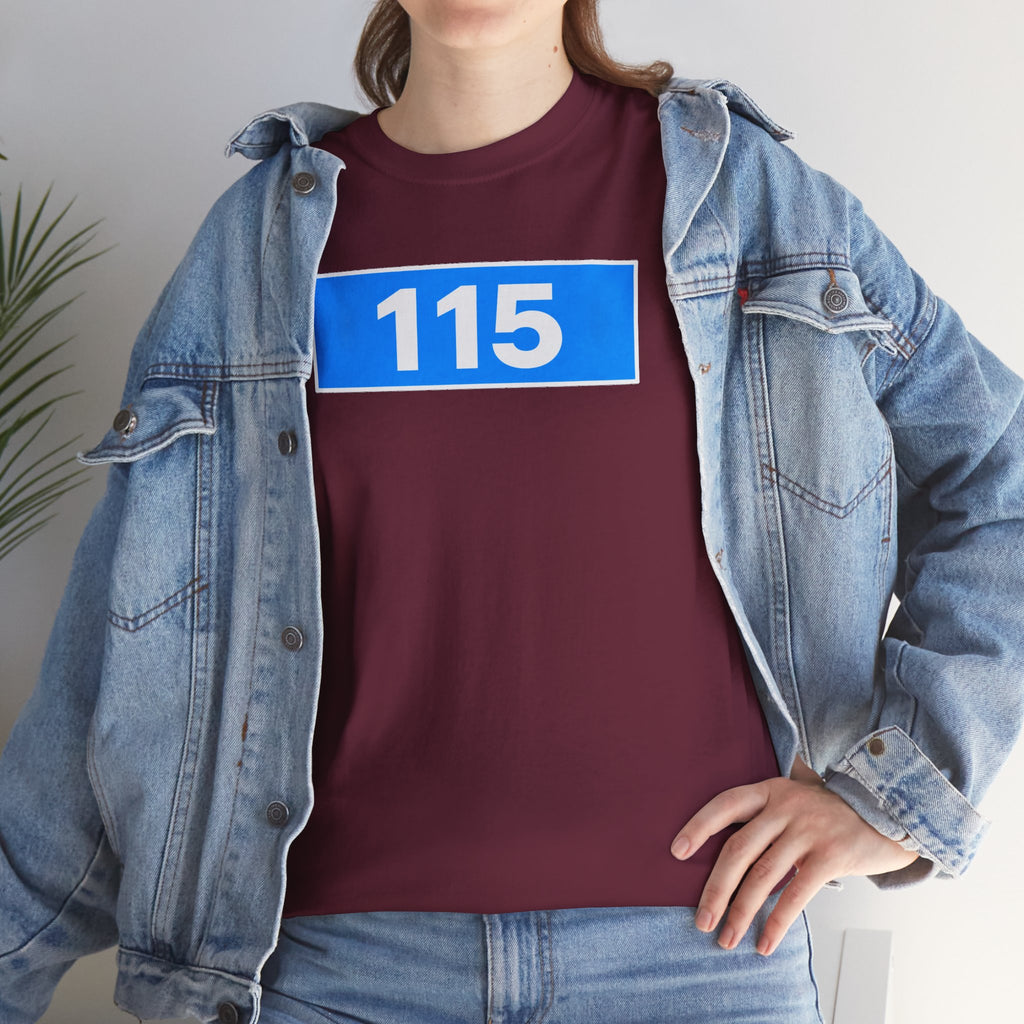 Manchester City 115 Inspired Minimalist Graphic Cotton T-Shirt