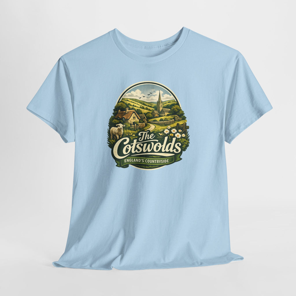 Cotswolds Vintage Landscape T‑Shirt — The Cotswolds Countryside Tee