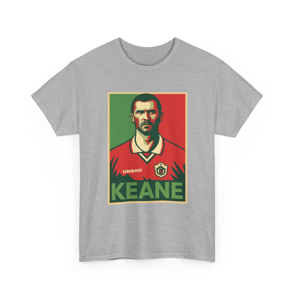 Keane Football Poster Tee — Retro Soccer Jersey Graphic T-Shirt