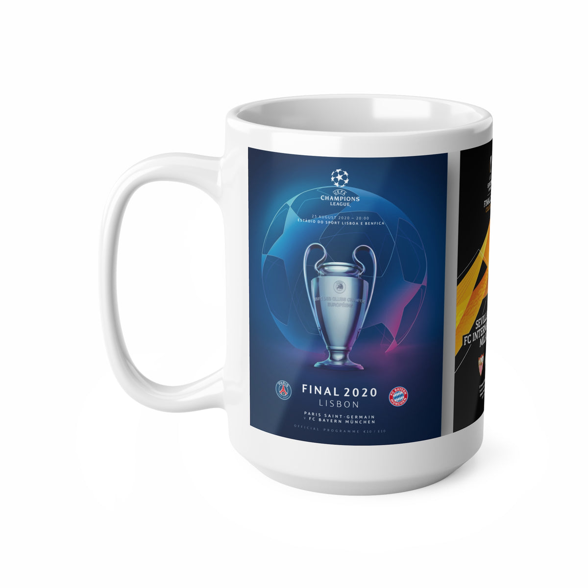 2020 UEFA Finals Programme Covers Inspried Ceramic Mug — (11oz & 15oz)