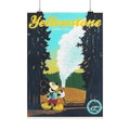 Yellowstone Vintage Mickey Poster — Rolled Travel Art Print