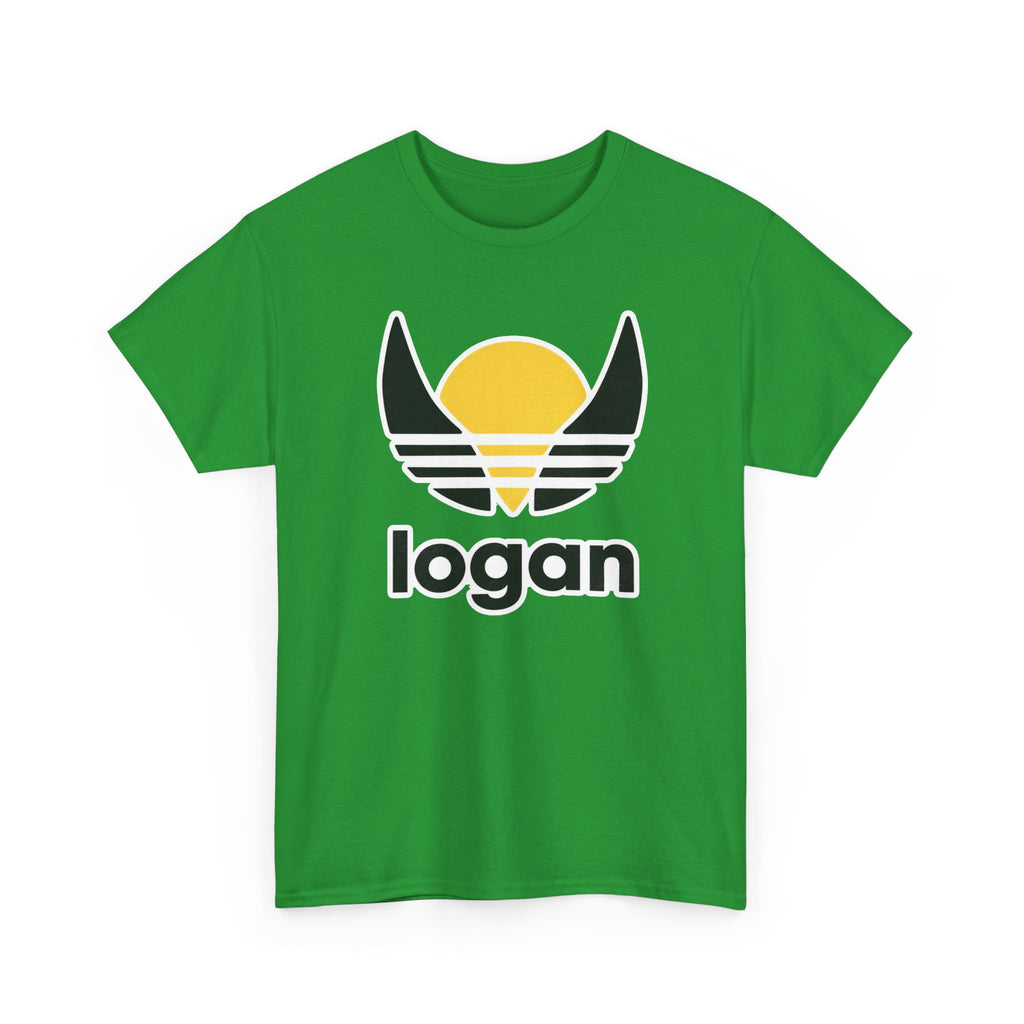 T‑Shirt — 'logan' Retro Sunrise Logo Cotton Tee