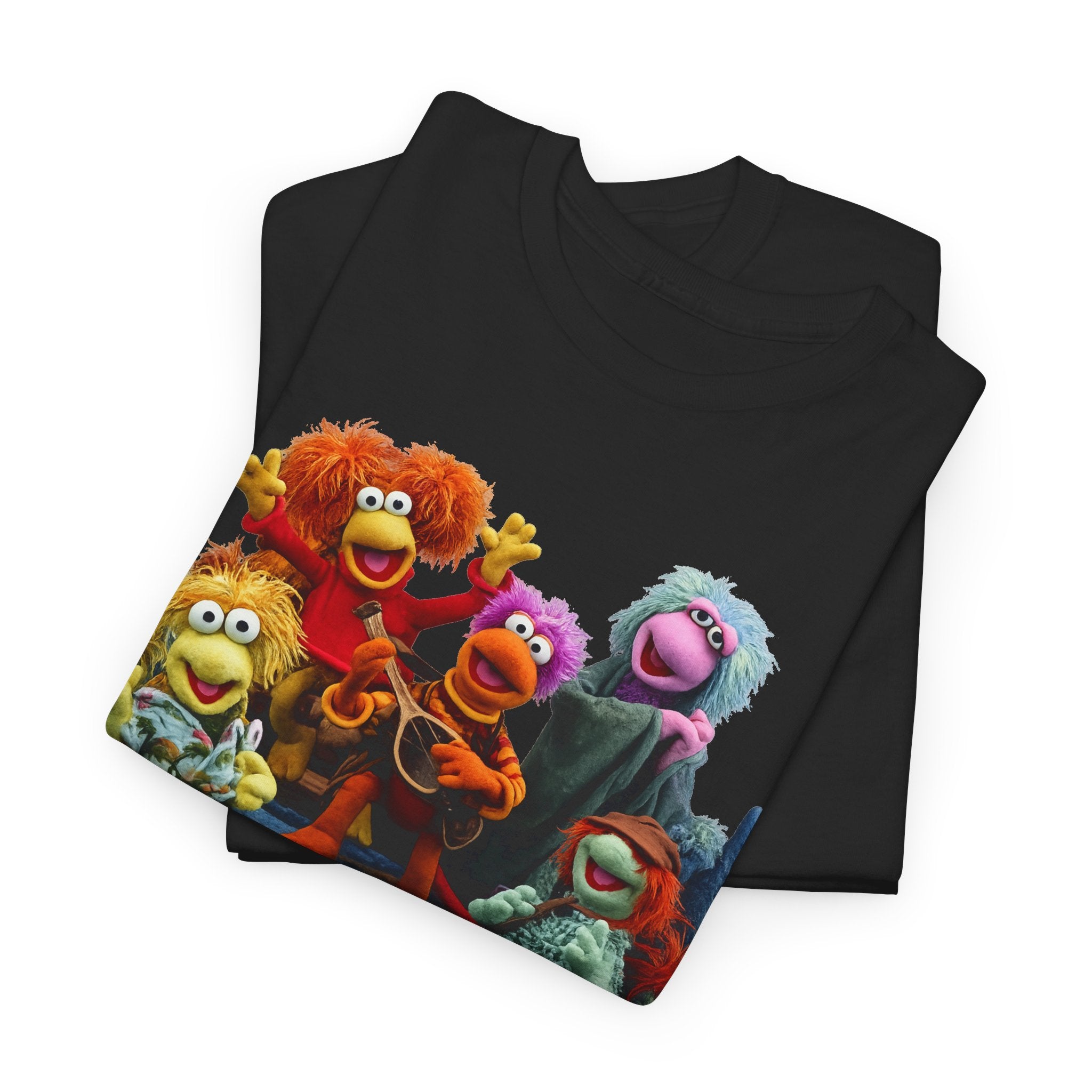 Fraggle Rock Muppet Crew Graphic Tee — Vintage Puppet Group T-Shirt