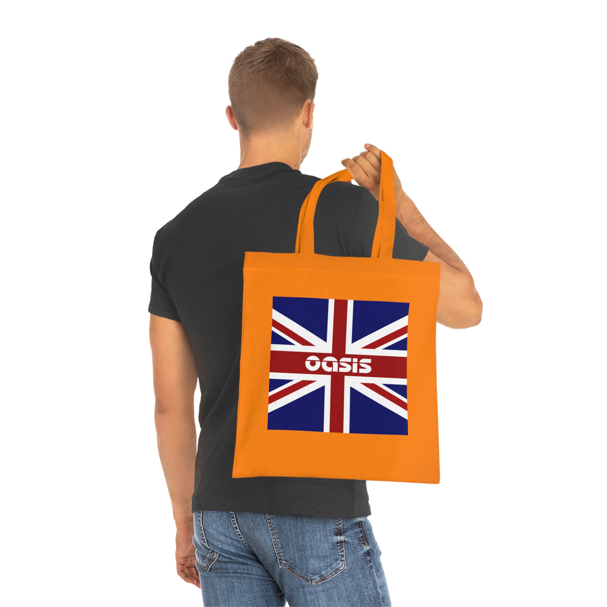 Union Jack Oasis Tote Bag — British Flag Cotton Shopper
