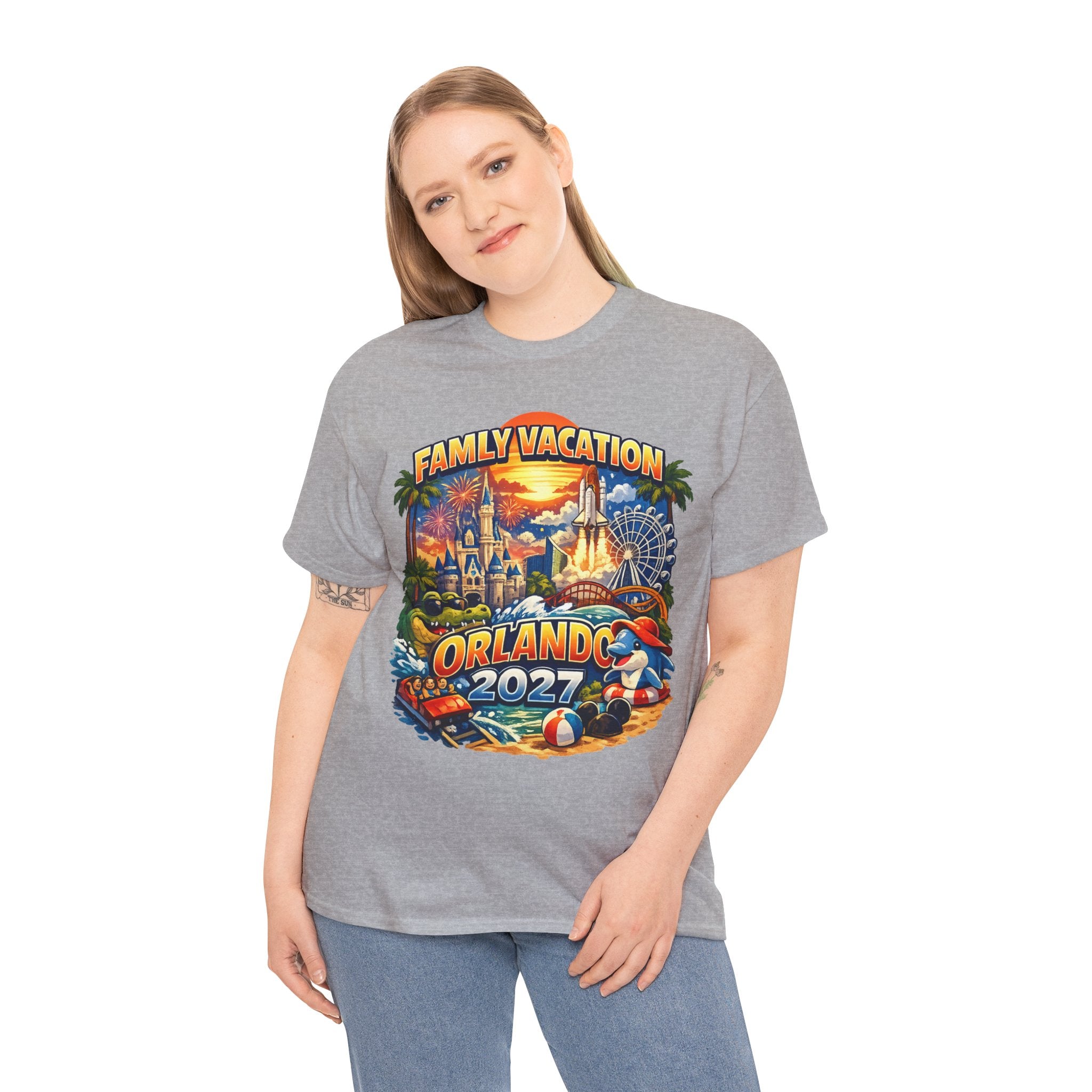 Family Vacation Orlando 2027 T-Shirt — Vintage Theme Park Souvenir Tee