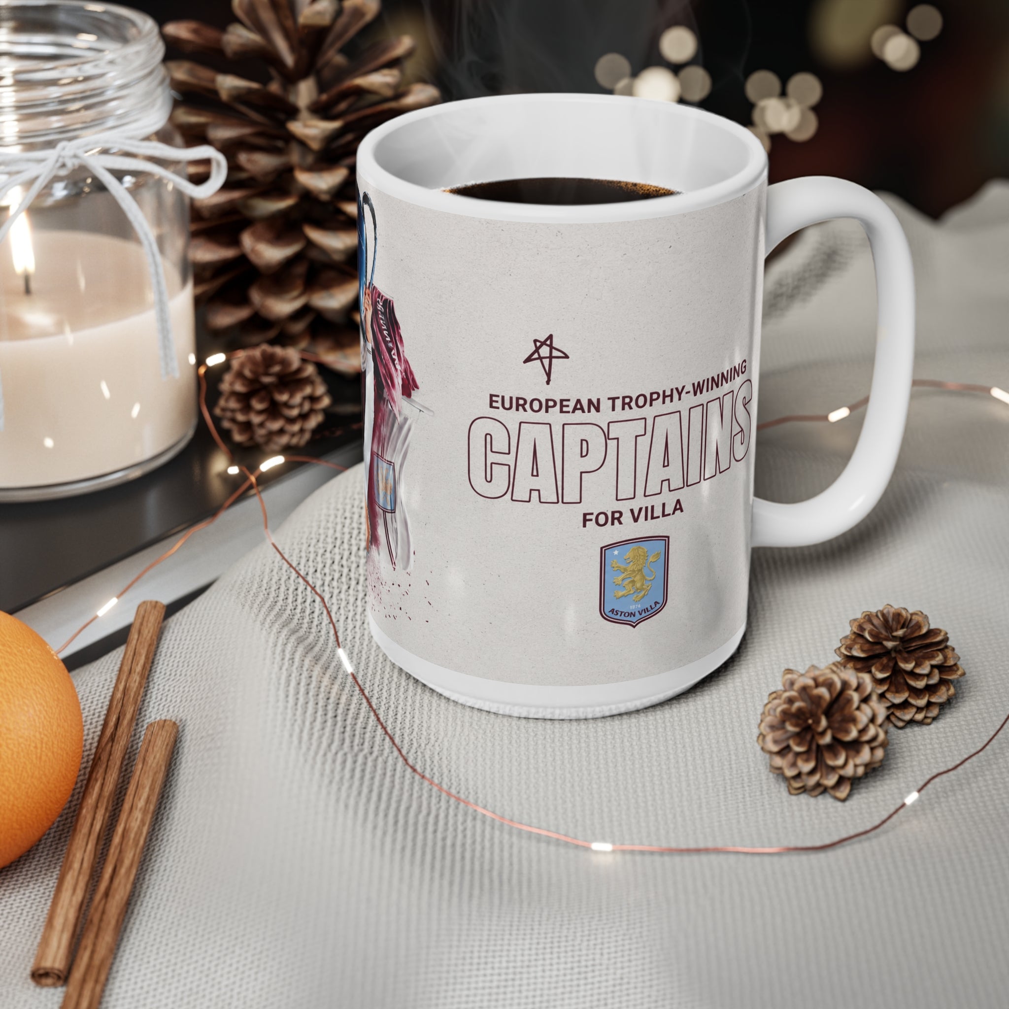 Aston Villa Captains Ceramic Coffee Mug — 11oz & 15oz