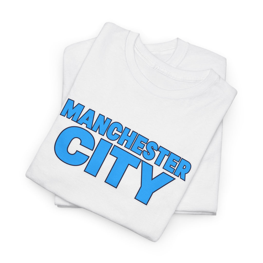 Manchester City T‑Shirt — Retro Blue Logo Tee