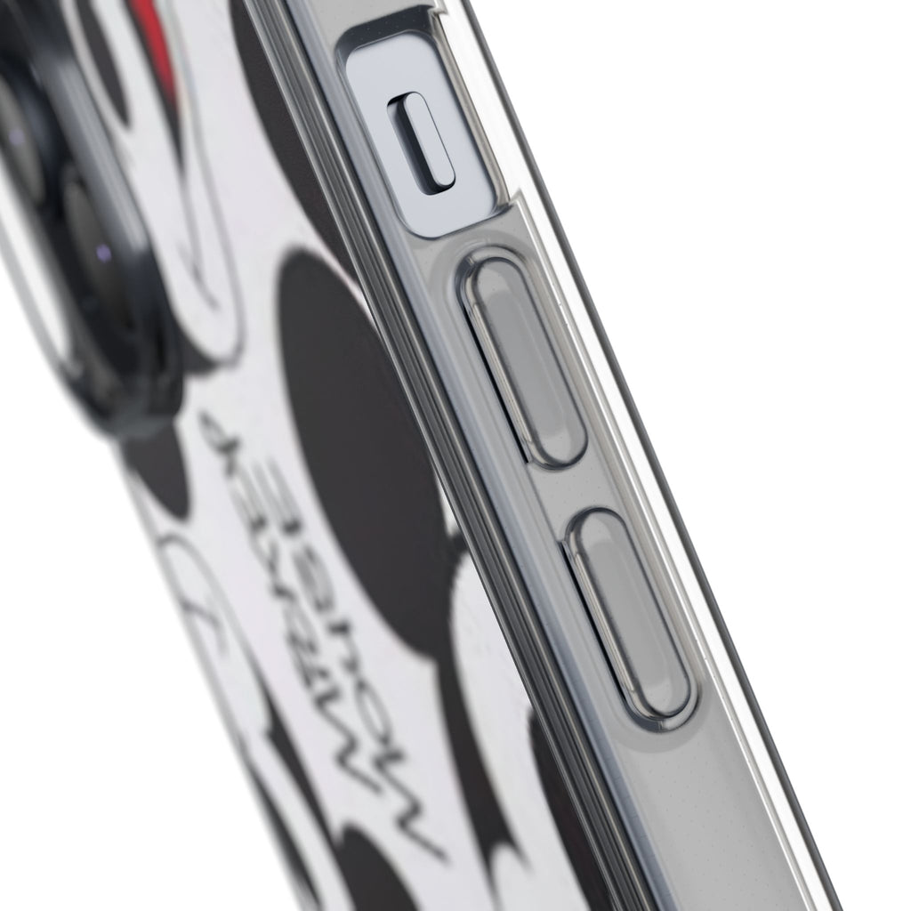 Mickey Mouse Clear Phone Case – Retro Cartoon Pattern Clear Case