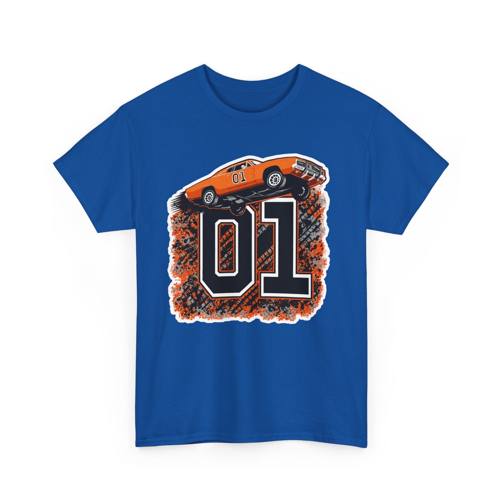 Dukes of Hazzard Inspired Race Car '01' Graphic Tee