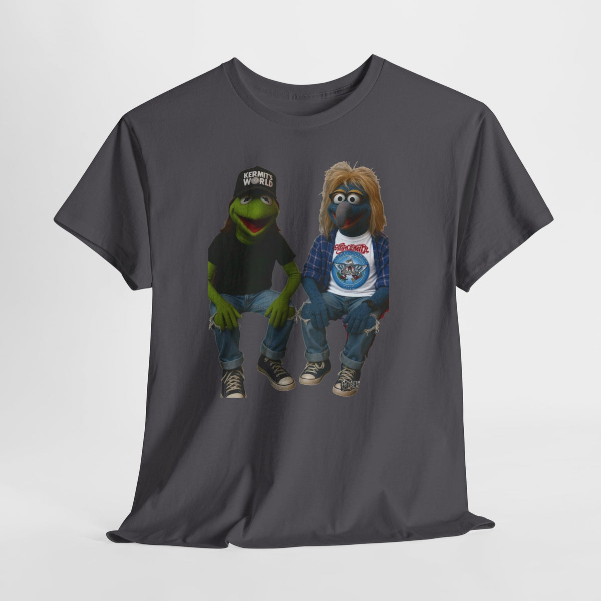 Kermit & Gonzo Waynes World Inspired Character Graphic T-Shirt