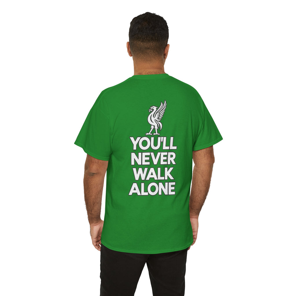 You'll Never Walk Alone T‑Shirt — Liverpool FC Crest Cotton Tee