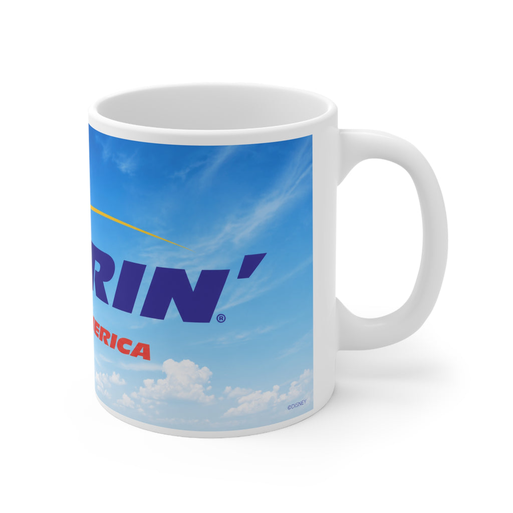 Soaring Across America Ceramic Coffee Mug — Sky Design, 11oz & 15oz