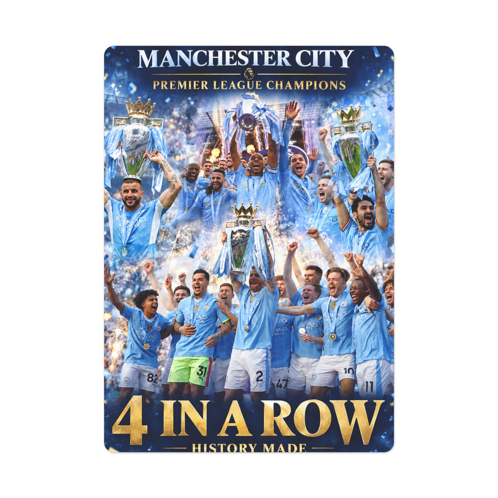 Manchester City 4 in a Row Playing / Poker Cards