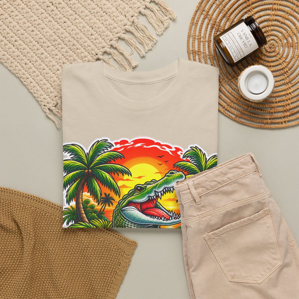 Florida Gator Sunset T-Shirt — Tropical Palm Beach Vacation Tee
