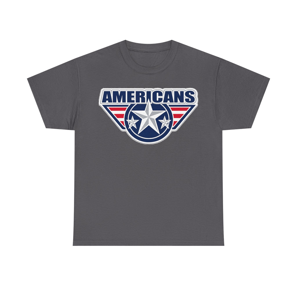 Americans Patriotic Star T‑Shirt — Red White Blue USA Graphic Tee