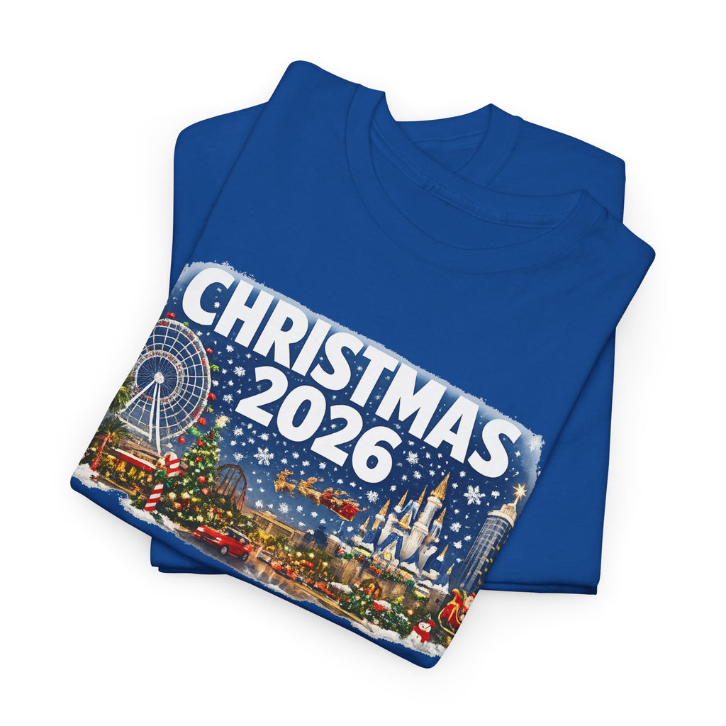 Christmas 2026 Holiday Tee — Festive Winter Village Graphic T-Shirt