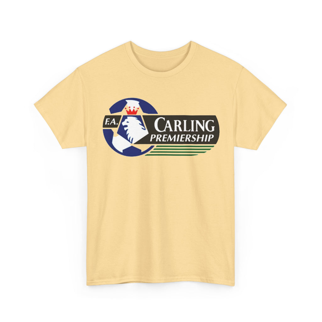 Carling Premiership Soccer Logo Tee — Vintage Football T‑Shirt