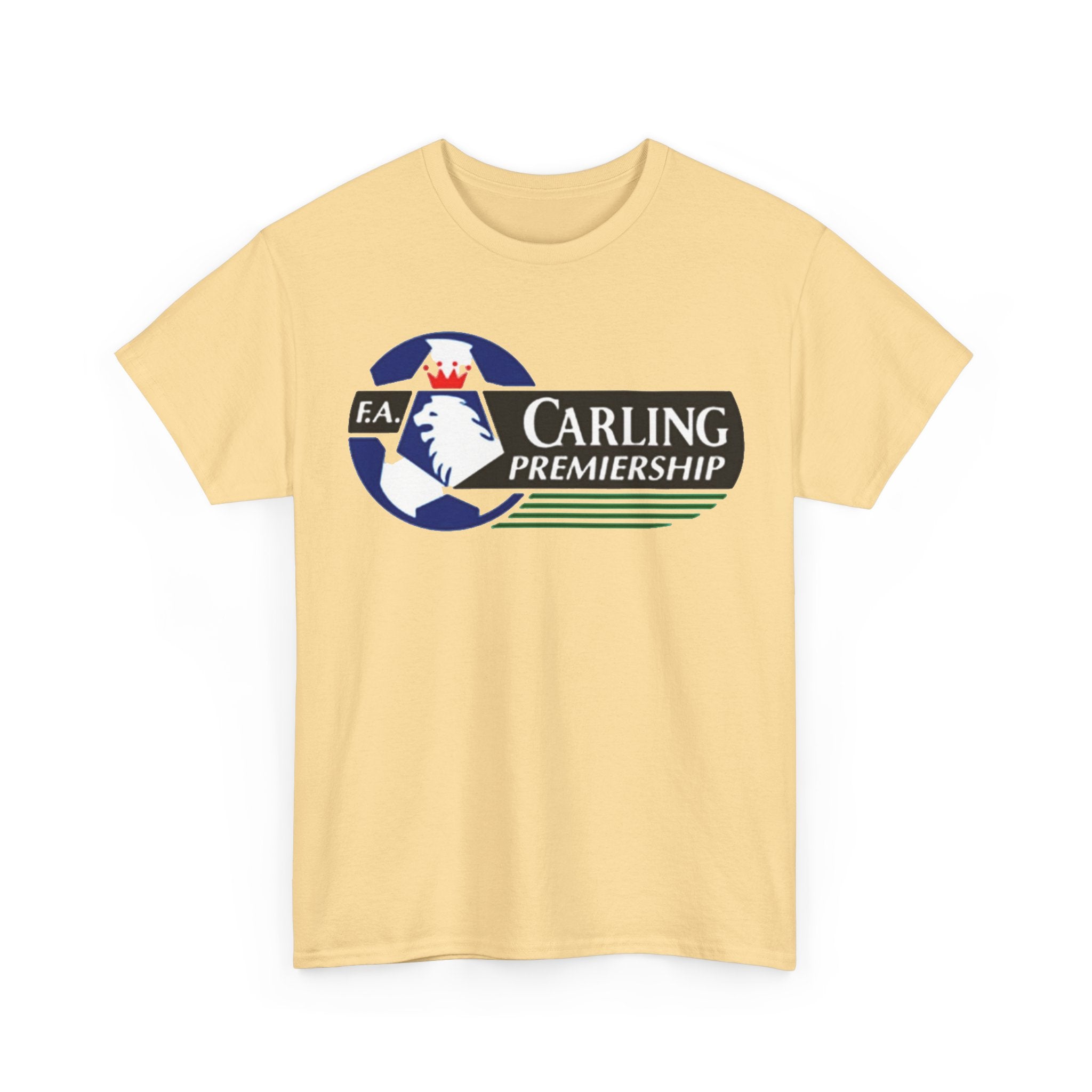 Carling Premiership Soccer Logo Tee — Vintage Football T‑Shirt