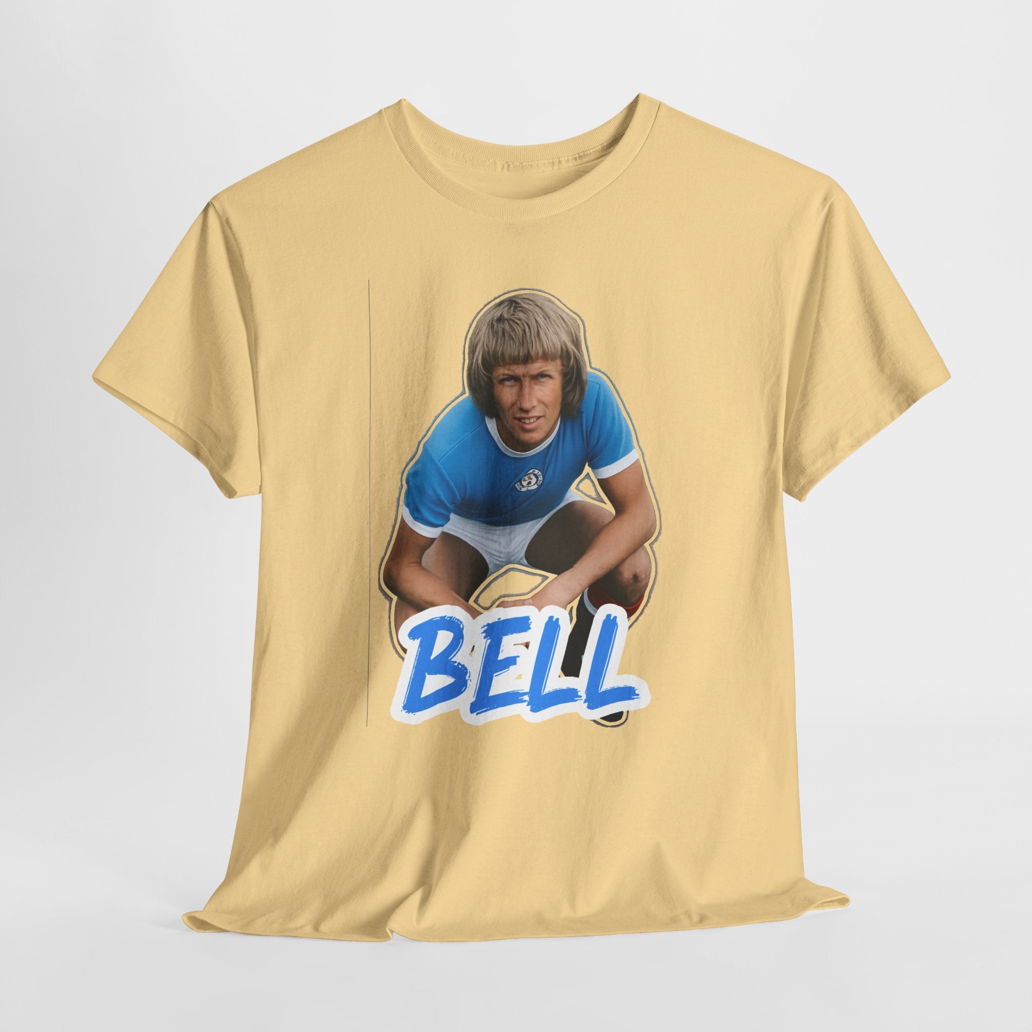 Colin Bell Manchester City Legend Retro Soccer Tee — Vintage Player Graphic T-Shirt