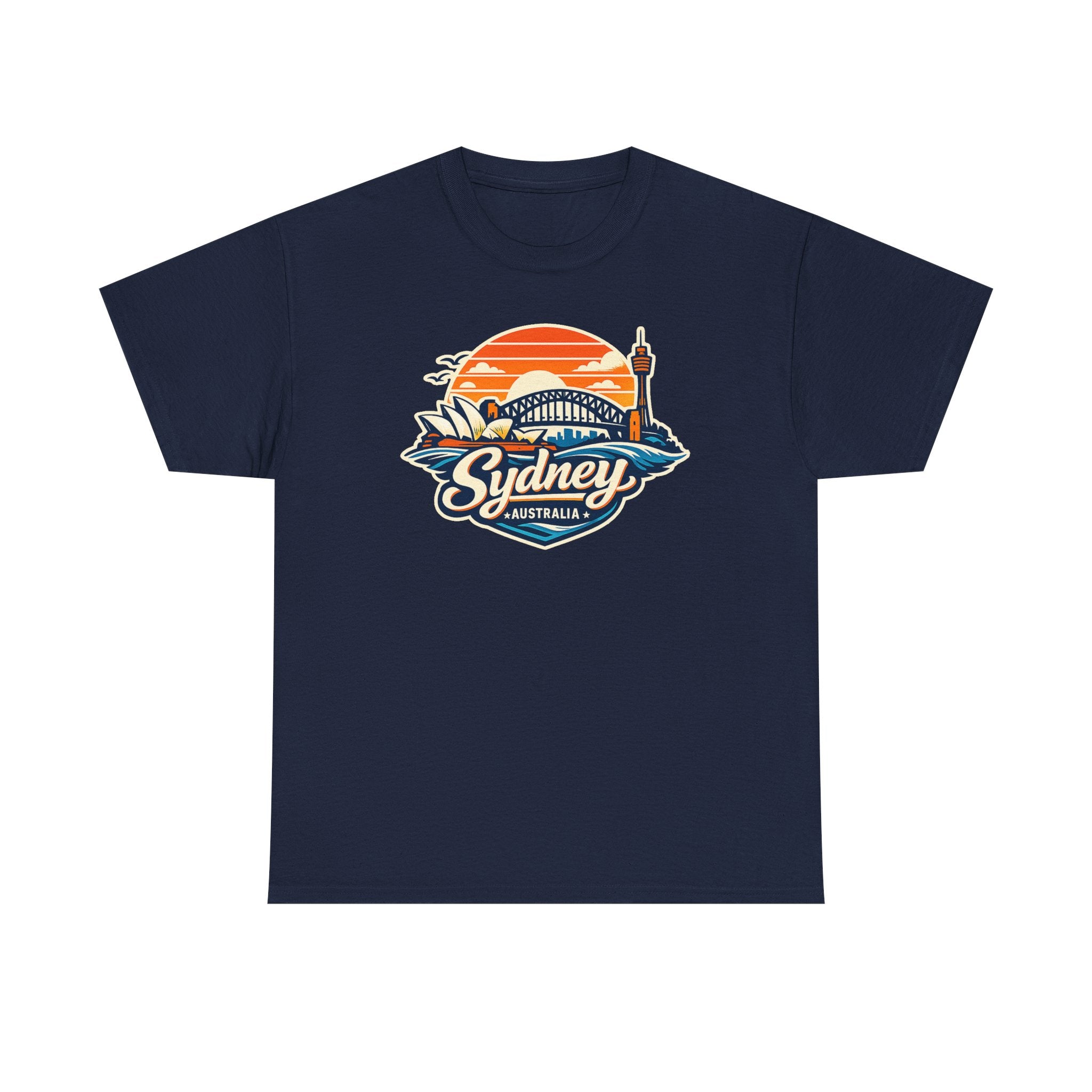Sydney Australia Sunset Tee — Vintage Coastal Travel T‑Shirt