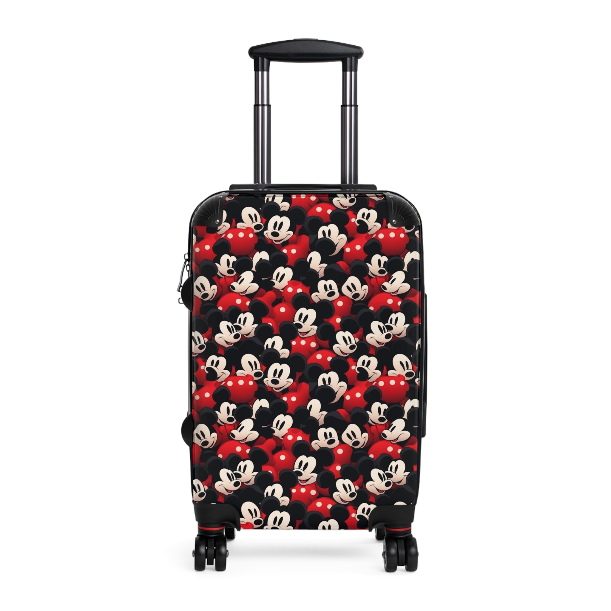 Mickey Mouse Pattern Carry-On Suitcase – Retro Disney Travel Luggage