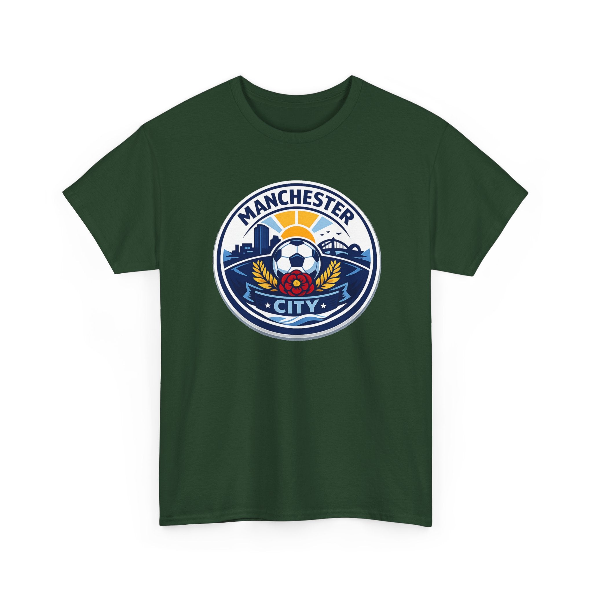 Manchester City Unofficial Soccer Logo T-Shirt — Football Fan Tee