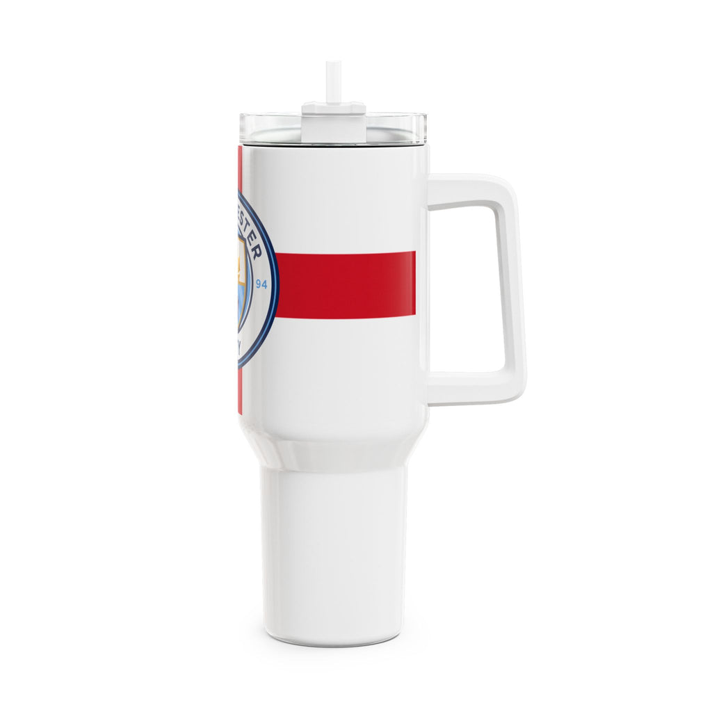 Manchester City Flag 40oz Tumbler — Insulated Soccer Fan Travel Cup
